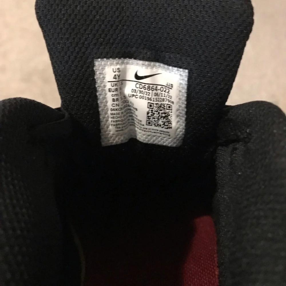 Nike Kids Black and White Air Max Sneakers